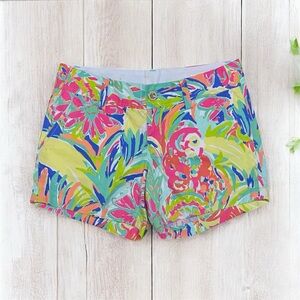 Lilly Pulitzer Callahan Shorts – Multicolor Tropical Print – Size 2